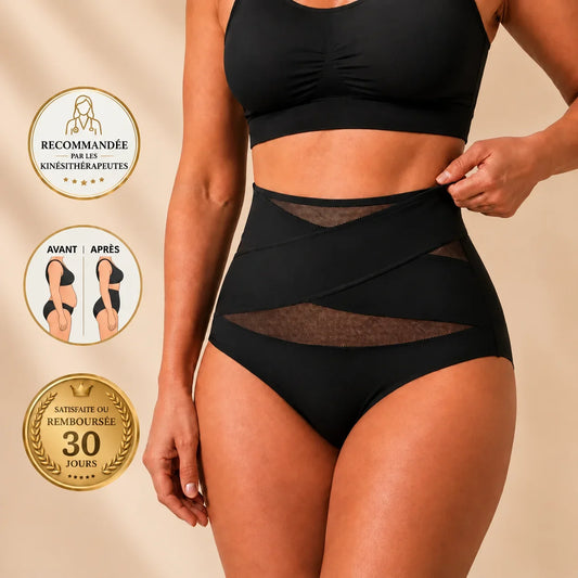 Culotte gainante post-abdominoplastie à bande croisée 360°