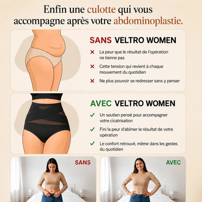Culotte gainante post-abdominoplastie à bande croisée 360°