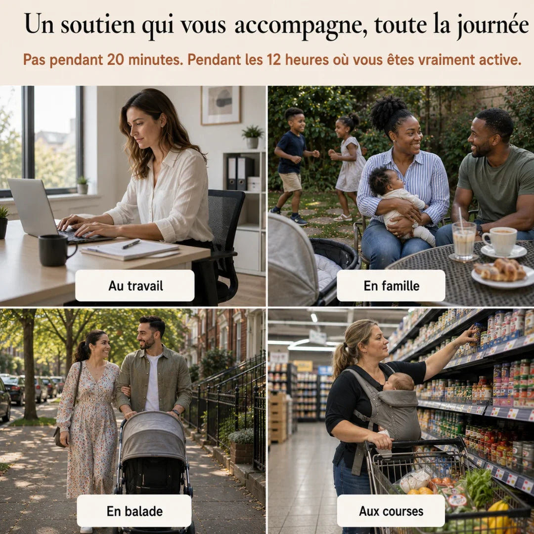 Culotte gainante ménopause à bande croisée 360°